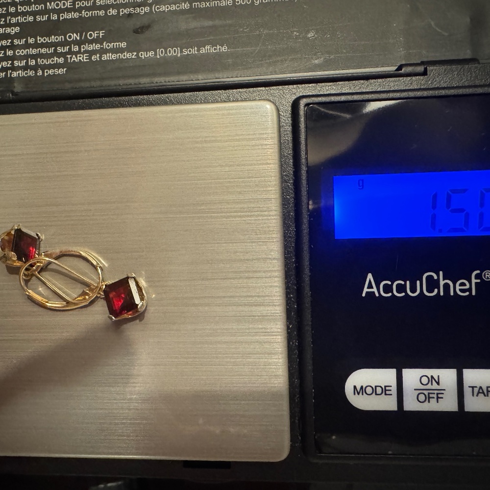14 kt yellow gold earrings